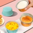 thumbnail image 6 of Mini Aluminum Foil Cupcake Baking Cups,Foil Baking Cups,Round Cupcake Foil Liners Tart Pie Tin Pan Holder,Disposable Mini Cake Containers Molds For Pudding, Souffle, Party, Wedding,1PCS, 6 of 6