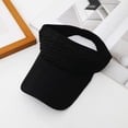 thumbnail image 2 of Ponytail Visor Hat for Women | Wide Brim Sun Protection Cap | Breathable Open Top, Quick Drying Fabric, Sweat Absorbent Band, Adjustable Fit, Summer Beach Activewear, 2 of 7