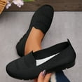 thumbnail image 2 of Miluxas Wide Ballet Flats Shoes for Women, Width Foldable Knit Women's Flats, Comfortable Shoes for Women Dressy Casual Work office Black 7(39), 2 of 8