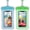 Blue+Green, variant on Waterproof Phone Pouch, Universal IPX8 Floating Waterproof Cell Phone Case Dry Bag, Compatible with Most Cell Phone on Market, Waterproof Phone Protector for Beach Swimming