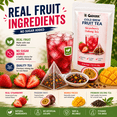 thumbnail image 4 of Cold Brew Fruit Tea Bags – Orange Oolong Tea, No Sugar Added, Real Fruit Flavor, Iced Tea Ready, 20 Pyramid Tea Bags, 4 of 6
