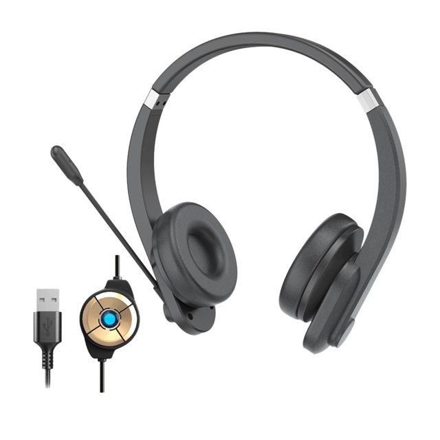 Auricular Bluetooth Auricular V5.0 Llamadas claras Auriculares oído para centro de llamadas en hogar