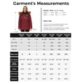thumbnail image 5 of WenVen Women's Winter Coat Quilted Puffer Jacket Windproof Puffy Outerwear Wine Red 2XL, 5 of 13