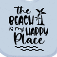 thumbnail image 4 of Inktastic Spring Break the Beach is My Happy Place Boys or Girls Baby Bib, 4 of 4