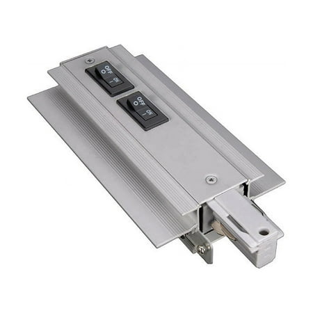 

WEDR-RTL-7A-PT-WAC Lighting-Accessory - 120V 7.5-Amp W-Recessed Track Flangeless Live End Right Current Limiter-Platinum Finish
