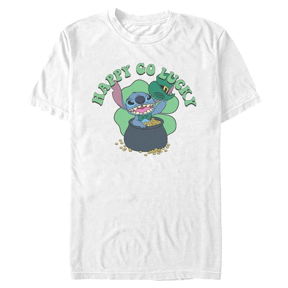Mens Lilo & Stitch Go Happy Go Lucky T Shirt