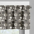 thumbnail image 5 of Ambesonne Taupe Valance & Curtain, Dots Brushstrokes Grunge, 55"x30", Black White Taupe, 5 of 6