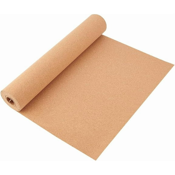 137.8x15.7 Inch Cork Board Roll 1mm Thick Rectangular Natural Cork Piece Cork Sheet Roll for Bulletin Boards Wall Decorations DIY Crafts DIY