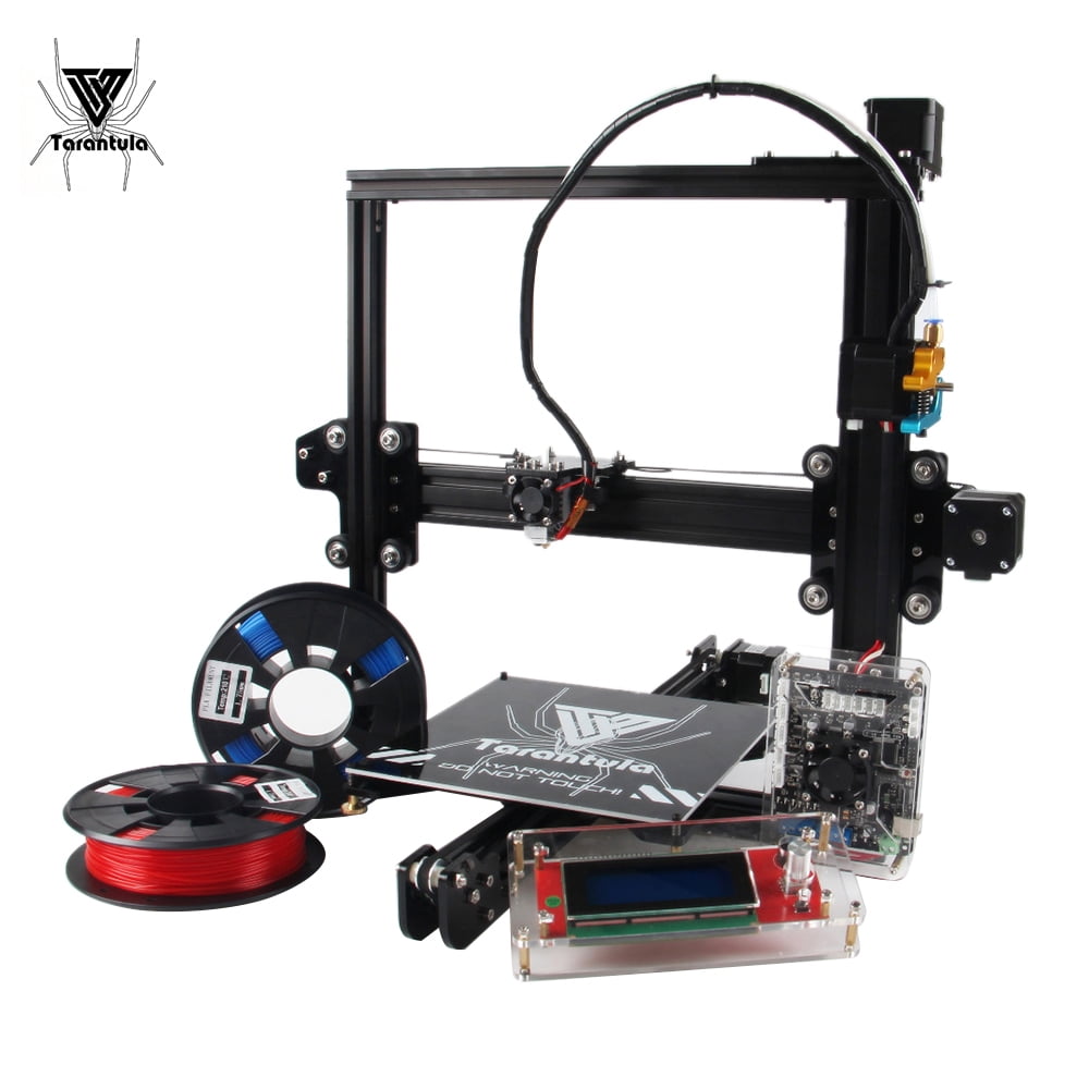 overdrive Rotere glæde TEVO Tarantula I3 Aluminium Extrusion 3D Printer Kit Auto and Large Bed 3D  Printing 2 Rolls Filament 8GB Memory Card - Walmart.com