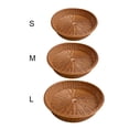 thumbnail image 2 of Wicker Woven  Basket Bread Tray Serving For Food Fruit Cosmetic Storage Tabletop Bathroom Storage Kitchen Organizer L, 2 of 5
