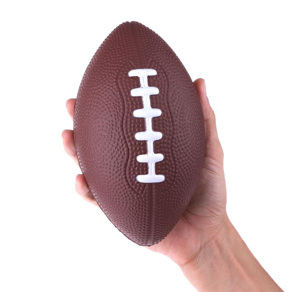 Mini American Football Soft Rugby Anti Stress Kids Throw Squeeze Ball Gift Brown 
