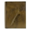 Eccolo Laural Leaf Green Genuine Leather Journal, 6X8"