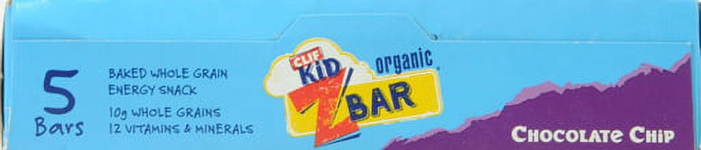 Clif Kid ZBar Organic Chocolate Chip Snack Bars, 1.27 oz, 5 ct
