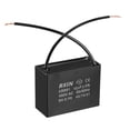 thumbnail image 1 of Capacitor de ventilador de techo Uxcell 58x25x42mm 12uF 450V CA 2 cables CBB61, 1 of 5