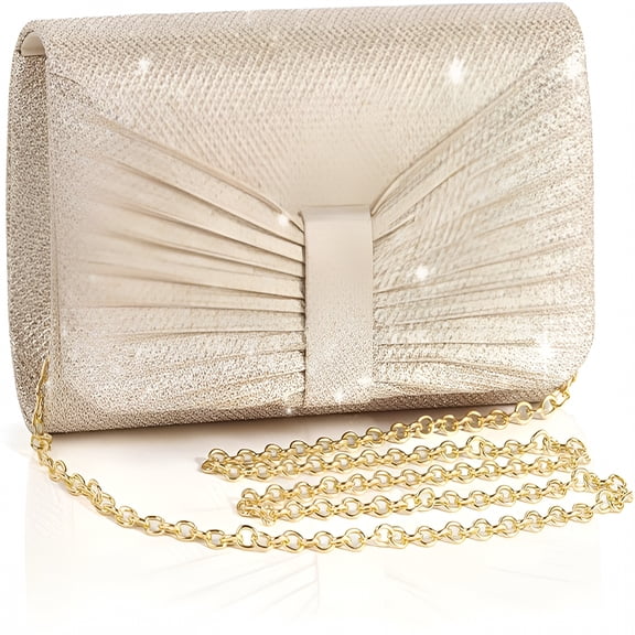 AOMRCOL Evening Bag Clutch Purses for Women Wedding Bag Sparkling Party Handbag with Detachable Chain