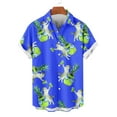 thumbnail image 3 of Men's Summer Hawaiian Shirts Casual Short Sleeve Button Down Holiday Beach Australian Shepherd Dog Pattern Shirt, 3 of 5