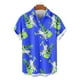thumbnail image 4 of Blusa y camisa de manga corta con cuello vuelto para hombre, blusa informal de moda con botones estampados, blusa de manga corta con cuello vuelto, blusa de poliéster para hombre, 4 of 6