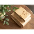 thumbnail image 3 of Kate and Laurel Burlock Decorative Burlwood Stacking Storage Box Set of 2, 10 x 8 and 8 x 6, Natural Wood, Modern Glam Two-Piece Box Set with Handles for Use as Jewelry Boxes or Perfume Organizers, 3 of 9