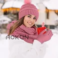 thumbnail image 4 of 3en1 Gorro Bufanda Guantes Tejido Invierno Para Frío Mujer, 4 of 6