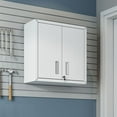 thumbnail image 2 of Fortress 30" Floating Textured Metal Garage Cabinet with Adjustable Shelves in White, 2 of 7