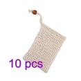 thumbnail image 1 of Bolsa de jabón de lino, baño, ducha, baño, espuma, bolsa de masaje, limpiador exfoliante, bolsa de malla para fregar 10 Piezas Yuarrent JJ19806-00×10, 1 of 6