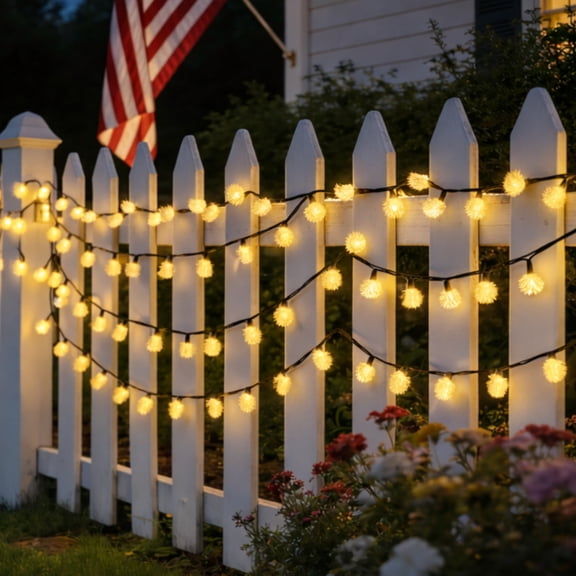 MEHOOM 100 LED Solar String Lights, 40 Ft Outdoor Solar Lights, 8 Modes, Waterproof Solar Powered Outdoor Lights for Patio & Garden Decor