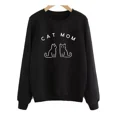 thumbnail image 1 of Sudadera Casual Afelpada Amantes De Los Gatos Mom Cat Mama, 1 of 5