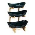 thumbnail image 2 of Oval Countertop Fruit Basket Organizer with Stand, Plastic Kitchen Storage Bowl for Fruits, Vegetables and Snacks, 2 of 9