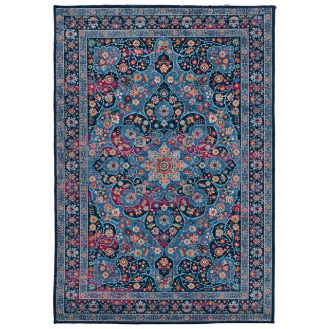 Emerald Ritchie Ivory & Blue 6'7" x 9'7" Area Rug