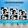 thumbnail image 5 of GZHJMY Beach Towel for Women Girls, Black and White Cow Print Bath Towel, Oversized Lightweight Sport Towel, 31x63 Inch, 5 of 7