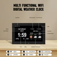 thumbnail image 2 of Memwake Multifunctional Large-Screen Digital Alarm Clock for Alzheimer's Patients with Date , Day of Week,Temperature and Humidity ,Multiple Display Modes,10-inch WIFI Black, 2 of 12