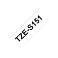 thumbnail image 2 of Brother TZe-S151 Étiquette Laminée, 0,94 Po x 26,2 Pi, Noir sur Transparent, 1 Unité, 2 of 4