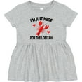 thumbnail image 3 of Inktastic Just Here for the Lobster Girls Baby Dress, 3 of 5