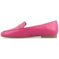 thumbnail image 3 of Journee Womens Wrenn Wide Width Slip On Square Toe Loafer Dress Flats, 3 of 10