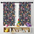 thumbnail image 5 of Blackout Kids Curtains,Pioneer Flower Floral Print Pattern Childrens Insulated Curtains Set Of 2,Bedroom Essentials,Toddler Room Decor 42"x54", 5 of 5