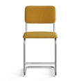 thumbnail image 4 of Pemberley Row Velvet Gold Counter Height Stool Rectangular Padded 19"W x 19.5"D x 37"H Unassembled, 4 of 5