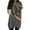 Dark Gray, variant on Womens Plus Size Tunic Tops Oversized Tunic Tops Long Shirts for Leggings with Pockets V-Neck Short Sleeve T-Shirt Summer Color Block Long Tops