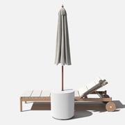 Veradek Umbrella Side Table - White