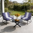 thumbnail image 6 of Outdoor Patio Cushion Covers 4 Pack Purple Ombre Patio Chair Cushion Covers with Ties and Zipper Purple Ombre White Stripes Waterproof Outdoor Seat Cushion Covers for Patio Furniture 24"x24", 6 of 9