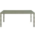 thumbnail image 3 of Modway Conduit Outdoor Patio 70" Wicker Rattan Dining Table, Multiple Colors, 3 of 3