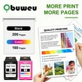 thumbnail image 6 of 68 Ink Cartridge Compatible for HP68 Ink Cartridges for Envy 6552e 6555e 6155e 6152e 6558e 6552e 6555e Printers Black/Tri-Color 2-Pack, 6 of 7