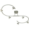 thumbnail image 3 of Pro Track Salazar S-Wave 6-Light Heads LED Ceiling Track Light Fixture Kit GU10 Brushed Nickel Finish Mid Century Modern 54" Wide, 3 of 7
