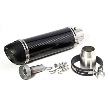 Acaige 51mm Universal Motorcycle Exhaust Pipe Modified Muffler Gloss Carbon Fiber 345mm