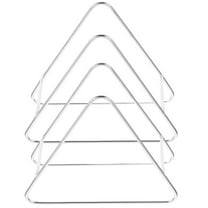 GOOHOCHY 2 Pcs Triangle Coaster Holder Tissue Rack Coaster Storage Racks Metal Plate Holder Organizer For Kitchen Dining Table Home Decor