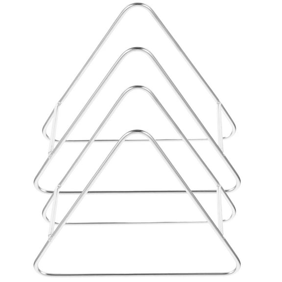 GOOHOCHY 2 Pcs Triangle Coaster Holder Tissue Rack Coaster Storage Racks Metal Plate Holder Organizer For Kitchen Dining Table Home Decor