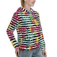 thumbnail image 2 of KLL Trendy Colorful Pineapples for Womens Pullover Hoodie with Pocket Hooded Long Sleeve Shirts Sweatshirt for Women-Small, 2 of 7