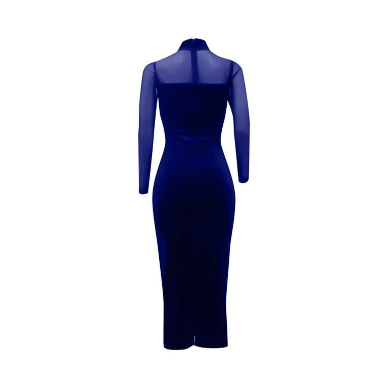 JNGSA Womens Holiday Dresses, Womens Bodycon Dress Mesh Long Sleeve V-Neck Midi Dress Tight Fitted Dress - Walmart.com JNGSA Womens Holiday Dresses, Womens Bodycon Dress Mesh Long Sleeve V-Neck Midi Dress Tight Fitted Dress - Walmart.com