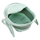 thumbnail image 2 of Lavabo plegable de plástico, de orificio para colgar, para remojar pies plegable para masaje, masaje de pies, pedicura, espuma - Verde perfecl Lavabo plegable para pies, 2 of 8