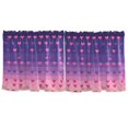 thumbnail image 7 of Yayeee Kitchen Curtains Tier Set of 2 Light Filtering 57"x24" Over Sink Window Panels, Gradient Love, 7 of 7