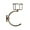 Antique, variant on ABPETE C-Shaped Towel Ring with Top Storage Basket – Unique Space-Saving Wall Mount Holder for Towels, Candles, Plants & Toiletries, Decorative Metal Accent for Bathroom or Kitchen